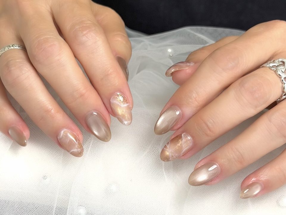 大理石ニュアンスネイル