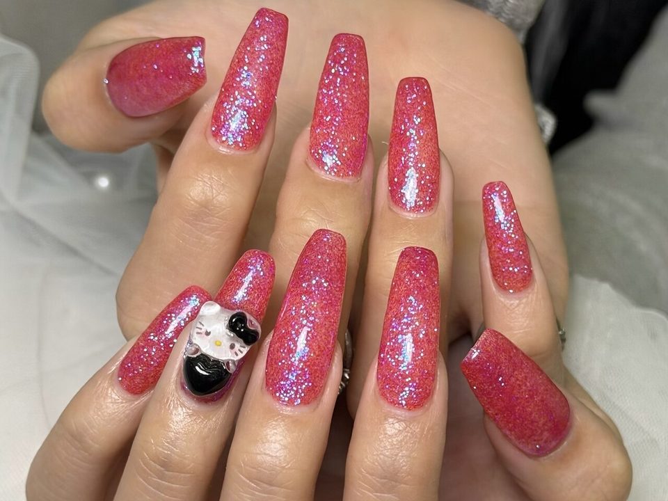 Barbieピンクネイル